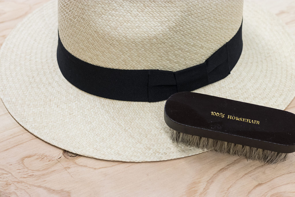 Panama Hat Care - horsehair brush 